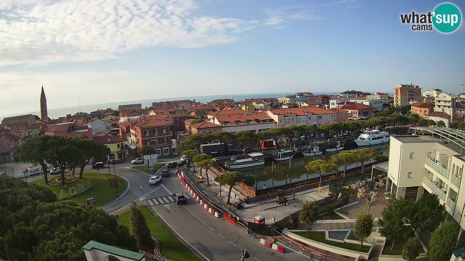 Pogled na Caorle v živo – Hotel Cleofe