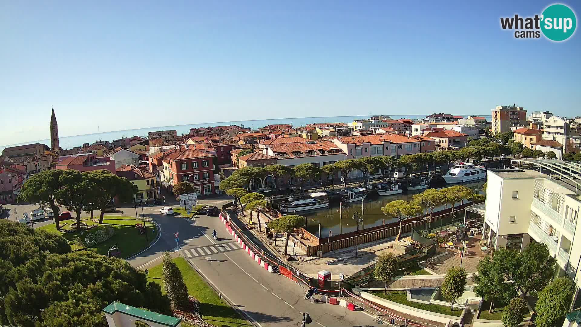 Pogled na Caorle v živo – Hotel Cleofe