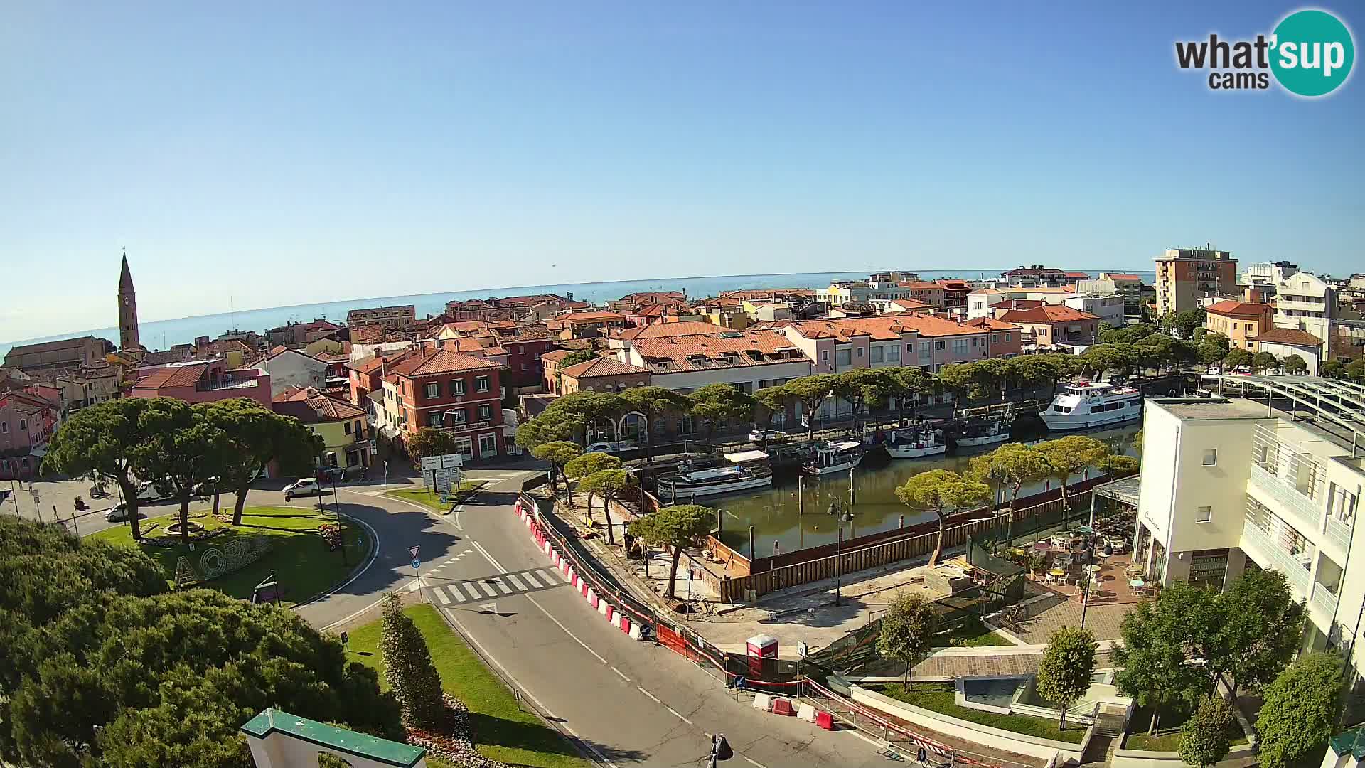 Pogled na Caorle v živo – Hotel Cleofe