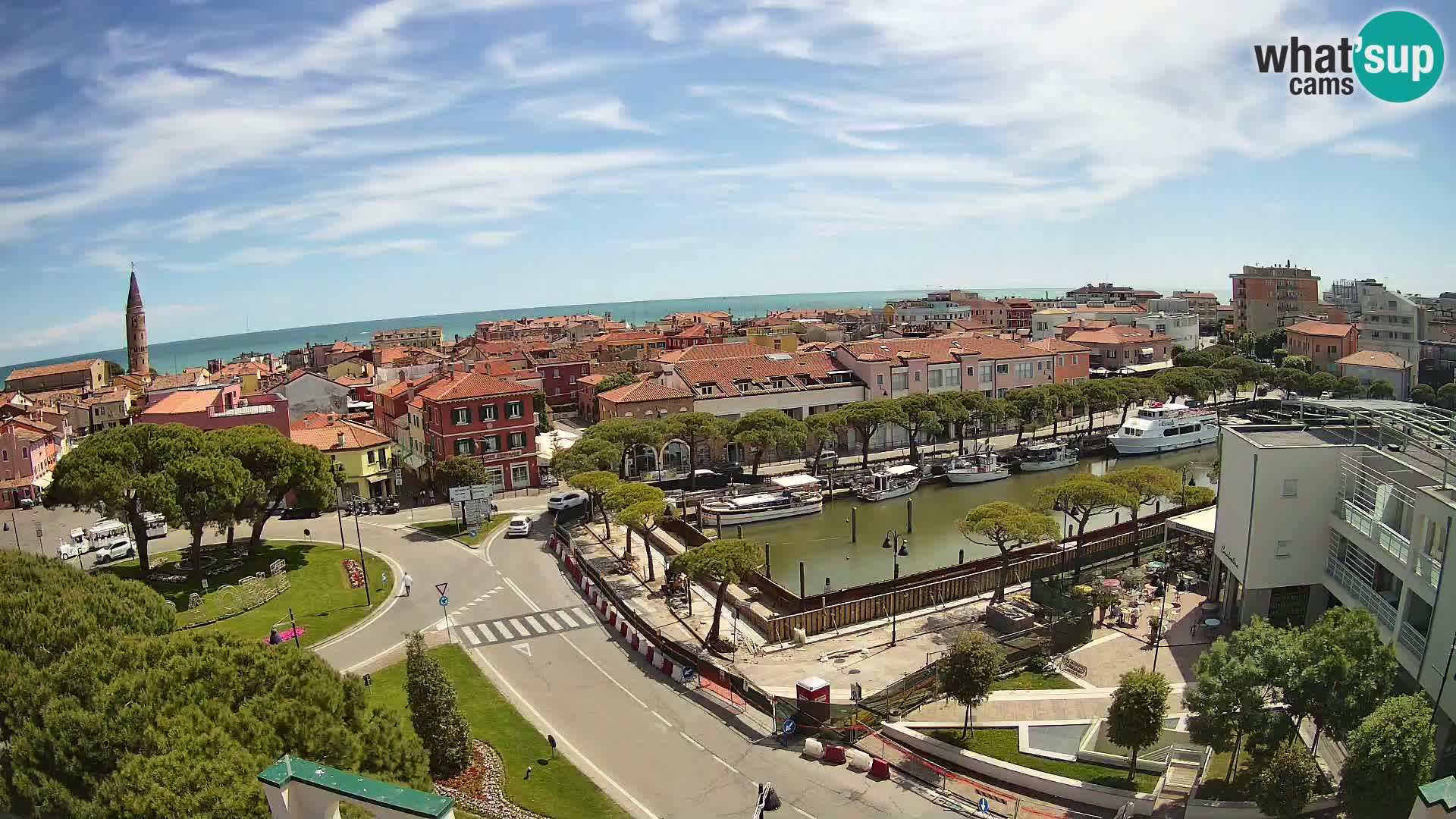Webcam Hotel Cleofe | Panorama of Caorle old town