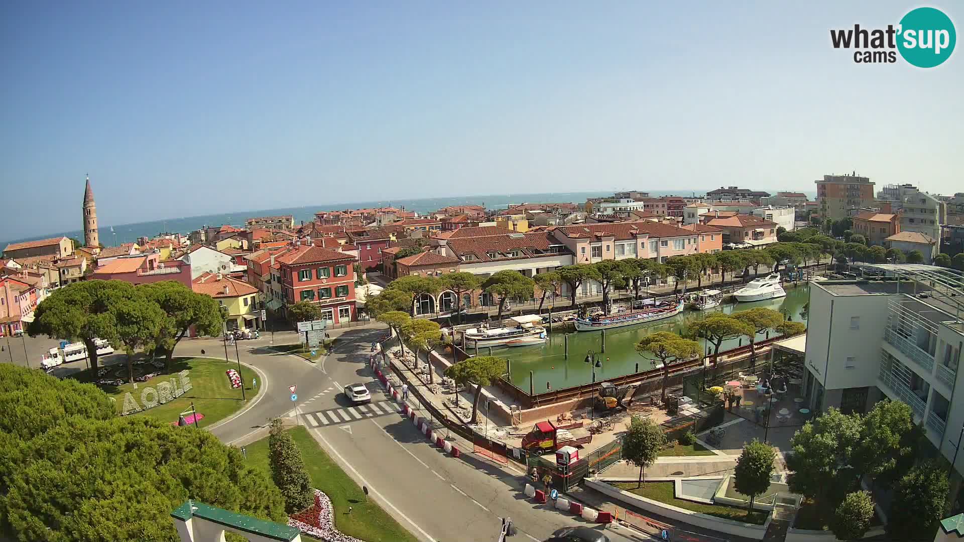 Webcam Hotel Cleofe | Panorama of Caorle old town
