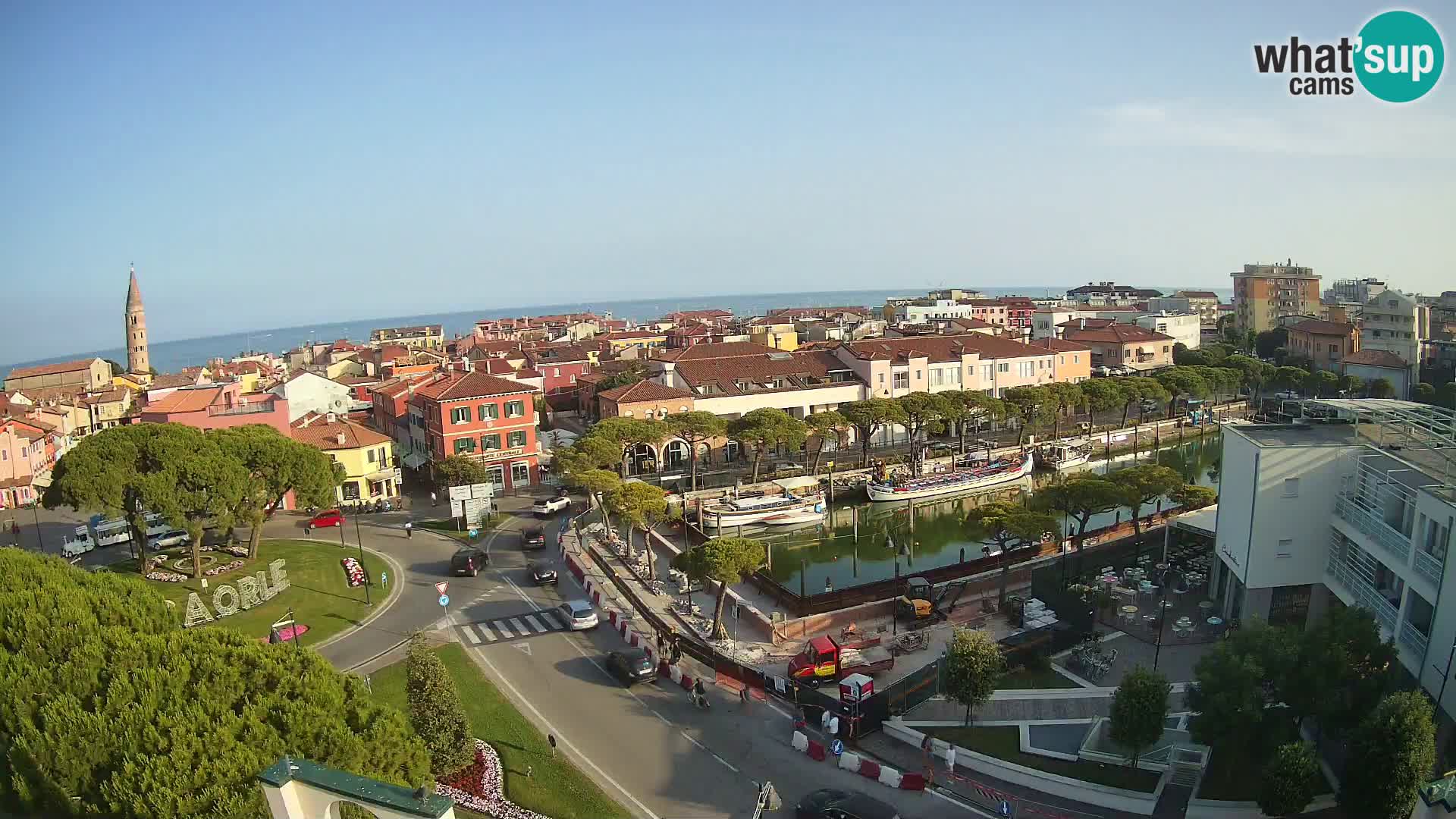 Webcam Hotel Cleofe | Panorama of Caorle old town