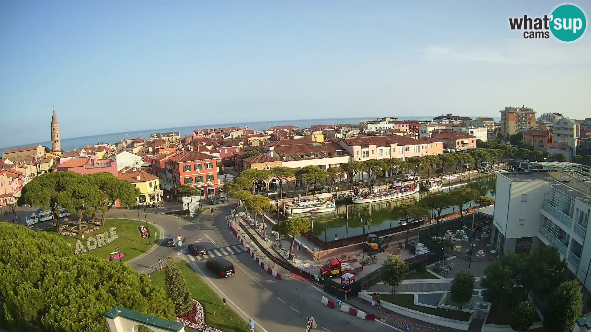 Webcam Hotel Cleofe | Panorama of Caorle old town