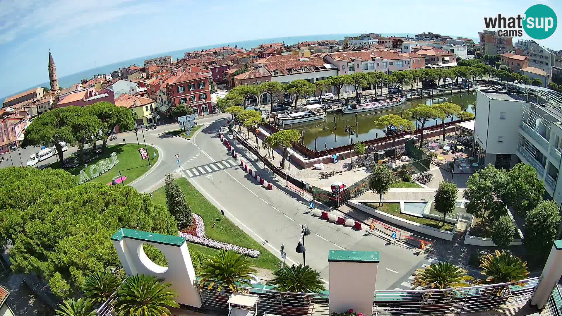 Pogled na Caorle v živo – Hotel Cleofe