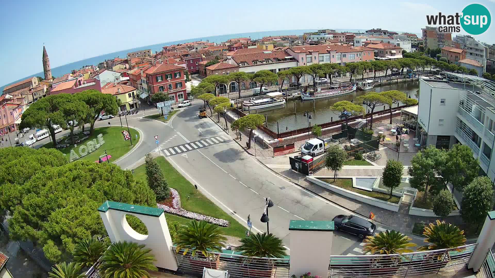 Pogled na Caorle v živo – Hotel Cleofe
