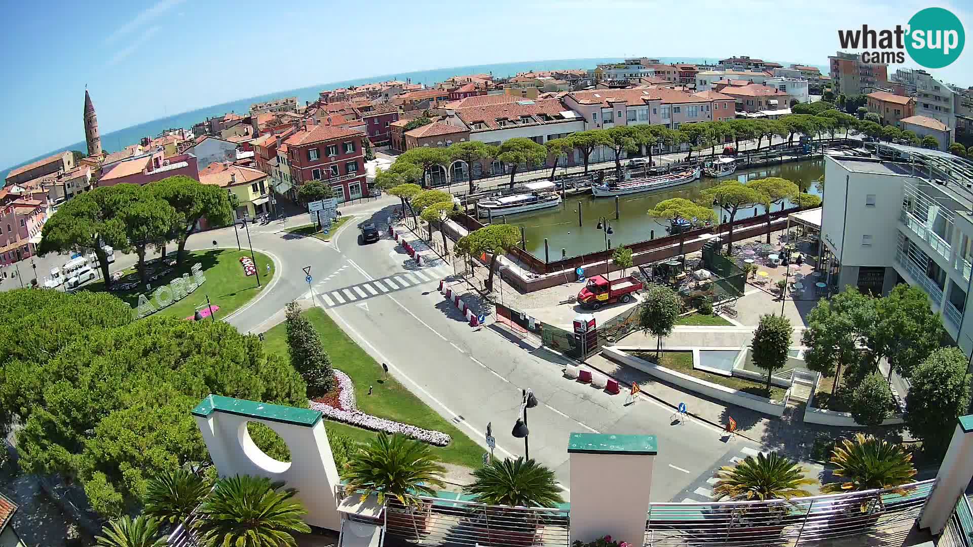 Pogled na Caorle v živo – Hotel Cleofe