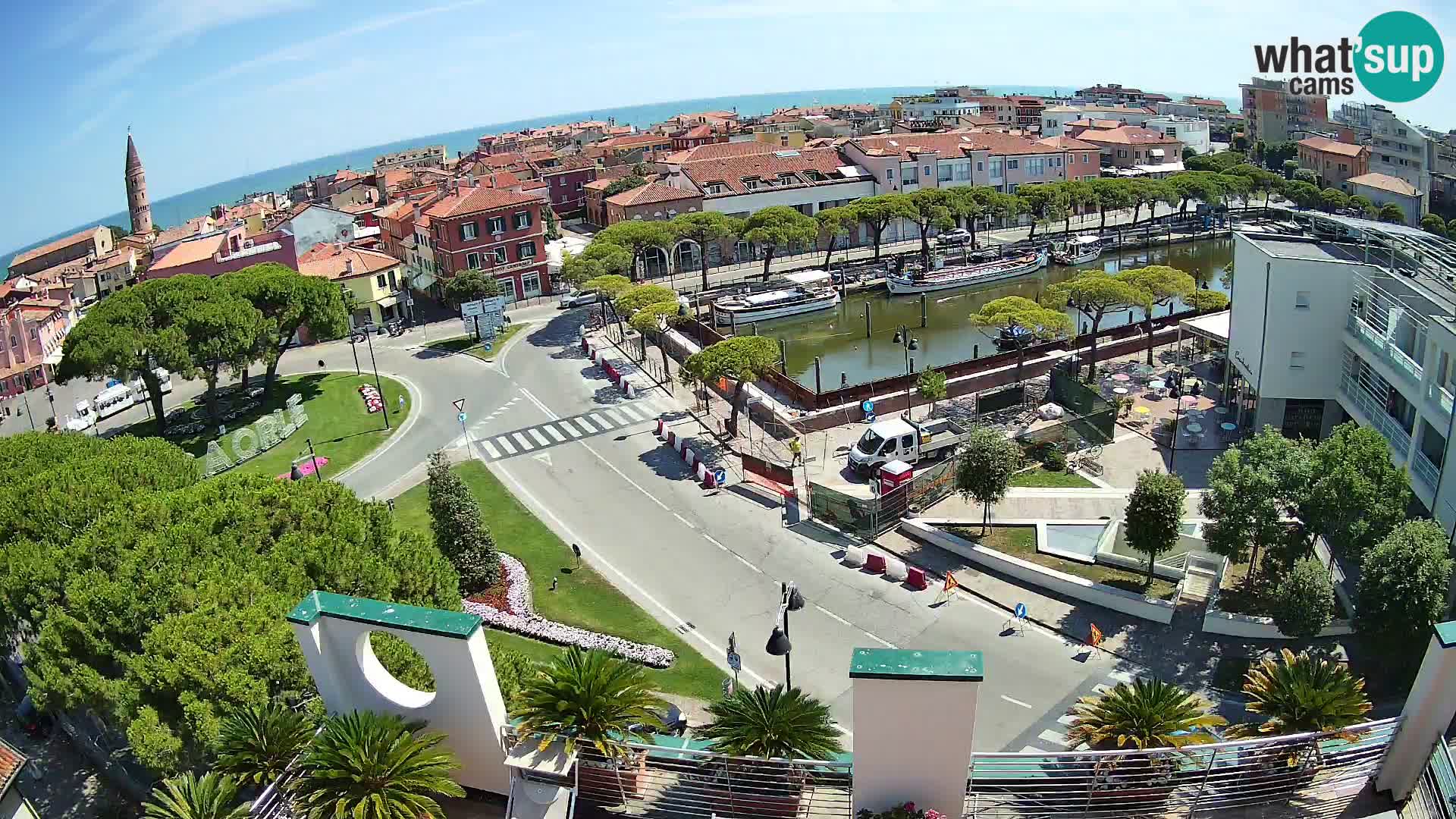 Webcam Hotel Cleofe | Panorama of Caorle old town