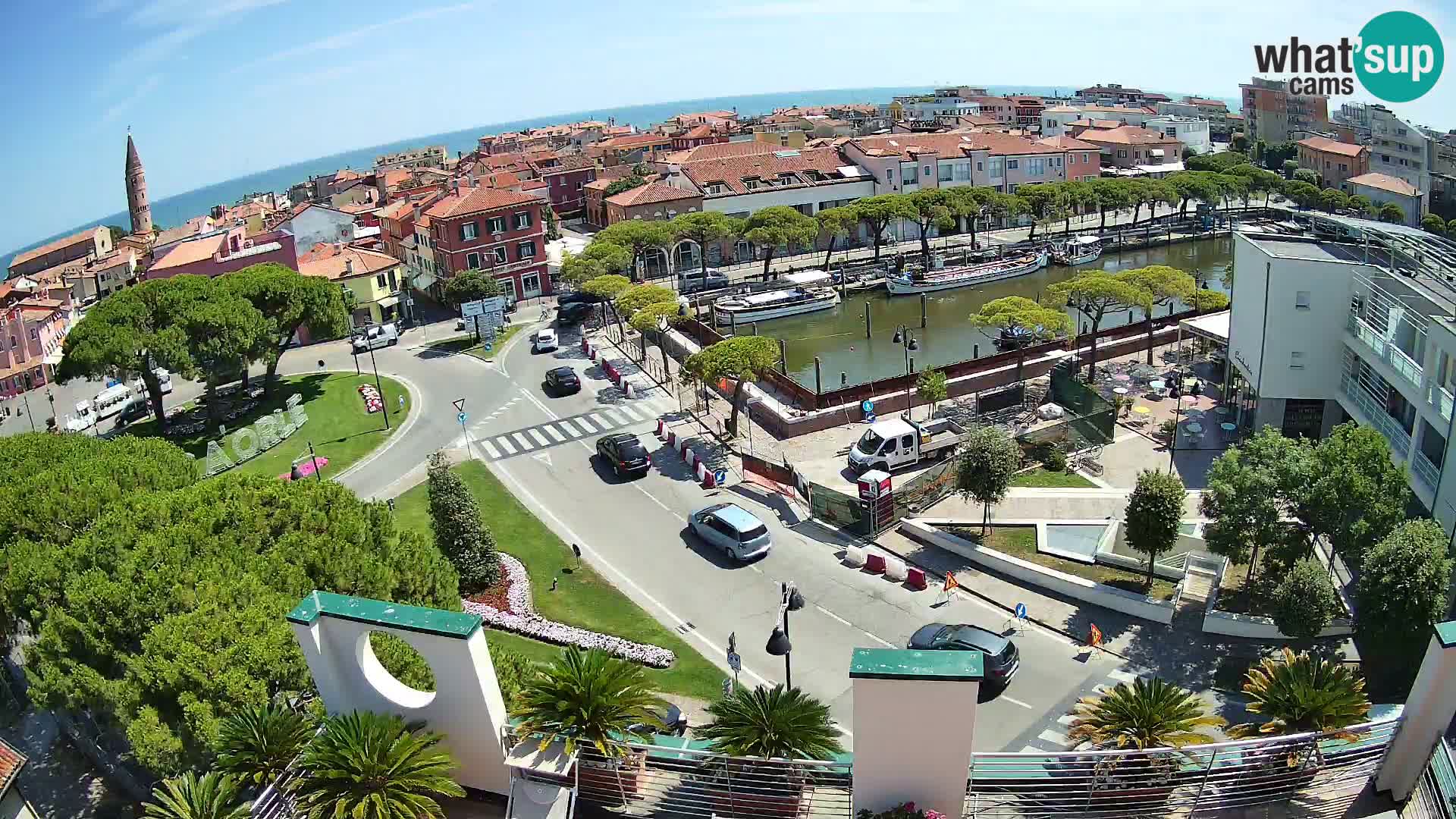 Webcam Hotel Cleofe | Panorama of Caorle old town