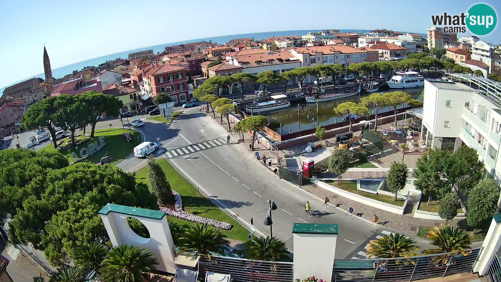 Pogled na Caorle v živo – Hotel Cleofe
