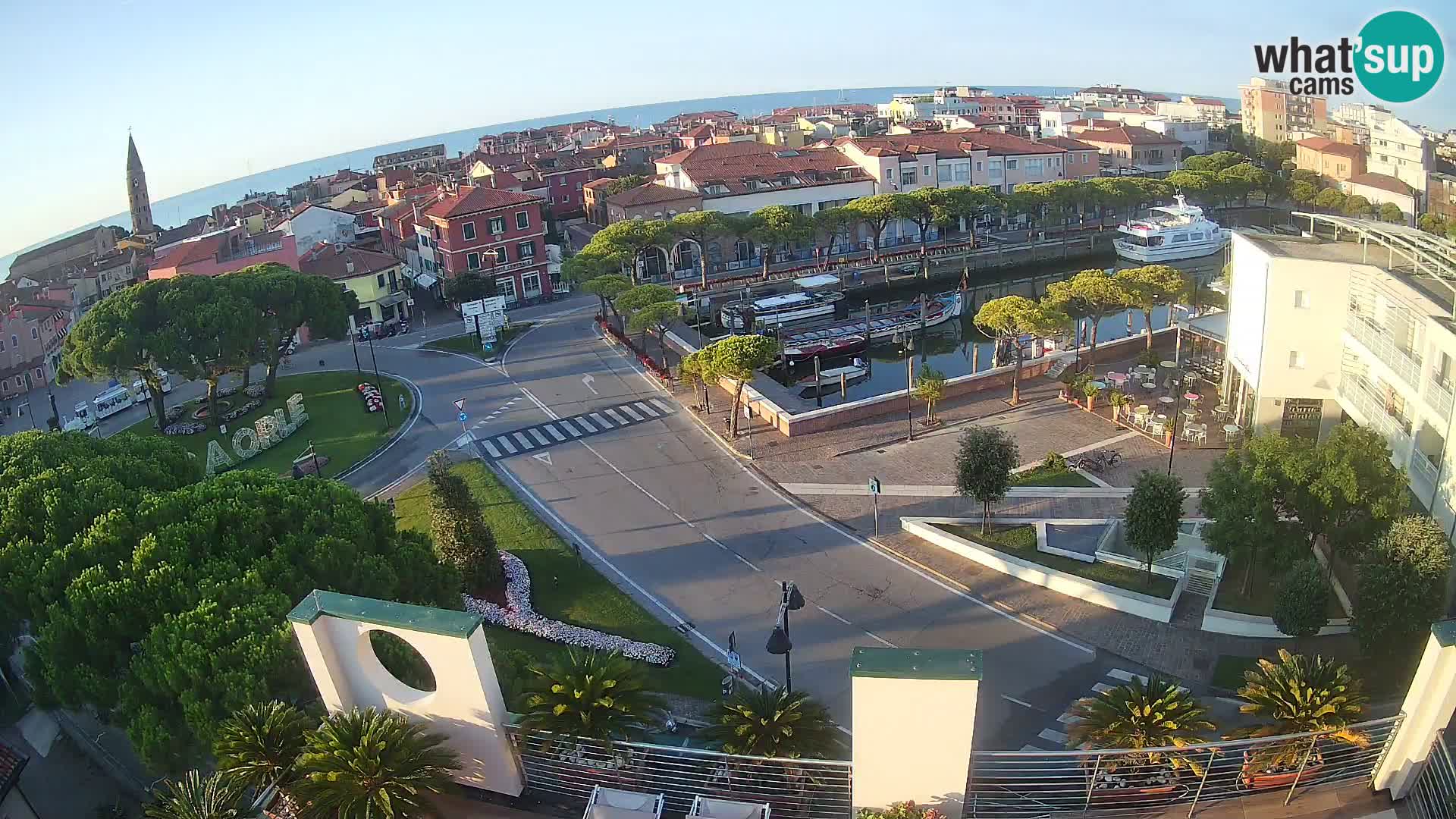 Pogled na Caorle v živo – Hotel Cleofe
