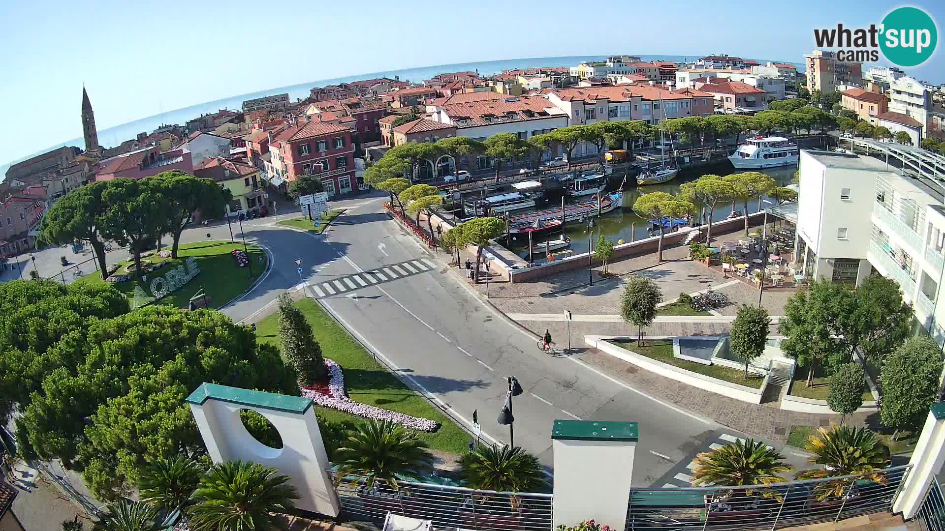Webcam Hotel Cleofe | Panorama of Caorle old town