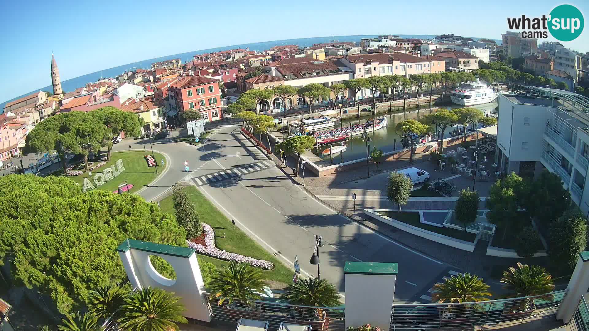 Pogled na Caorle v živo – Hotel Cleofe
