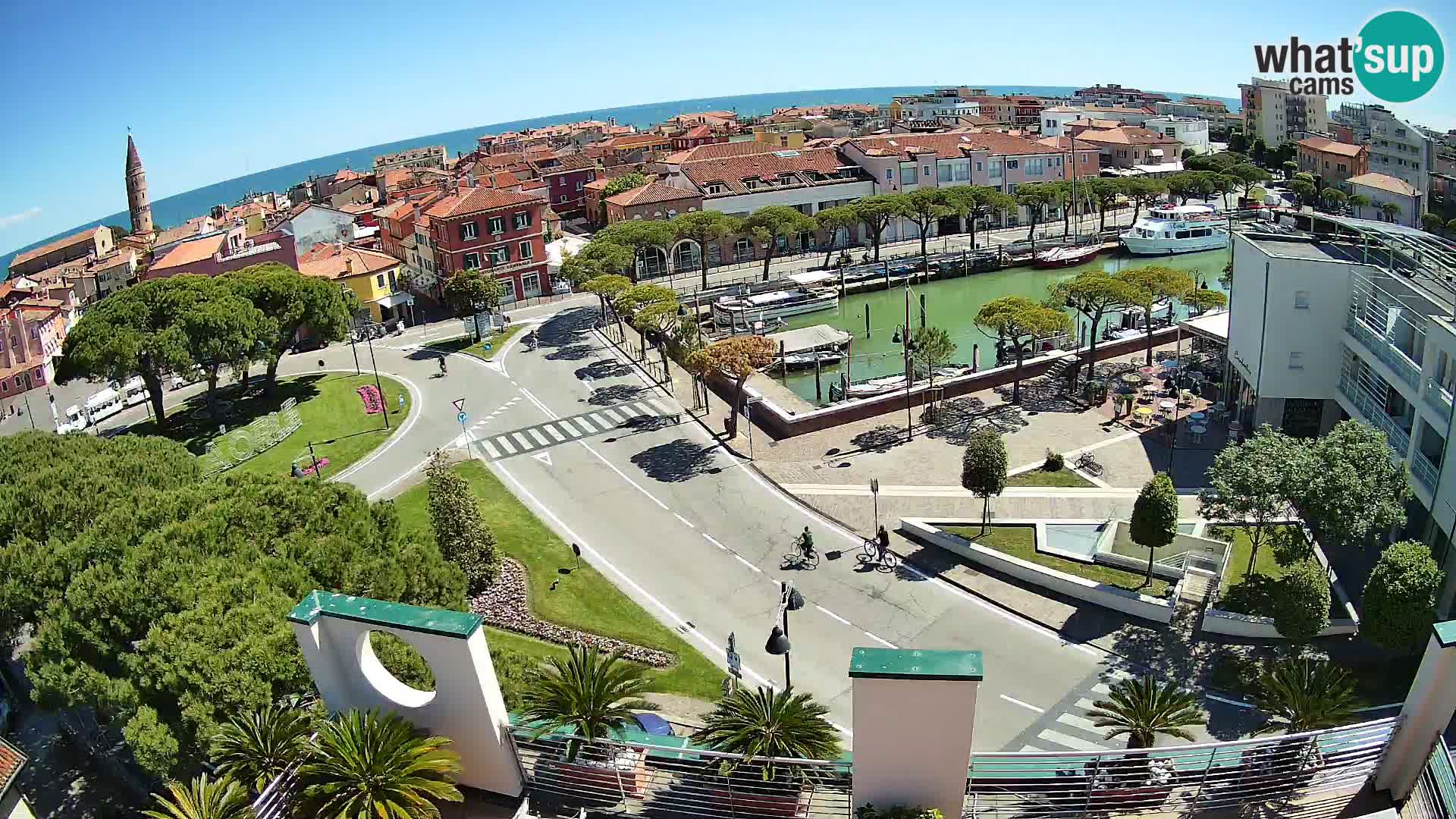 Pogled na Caorle v živo – Hotel Cleofe