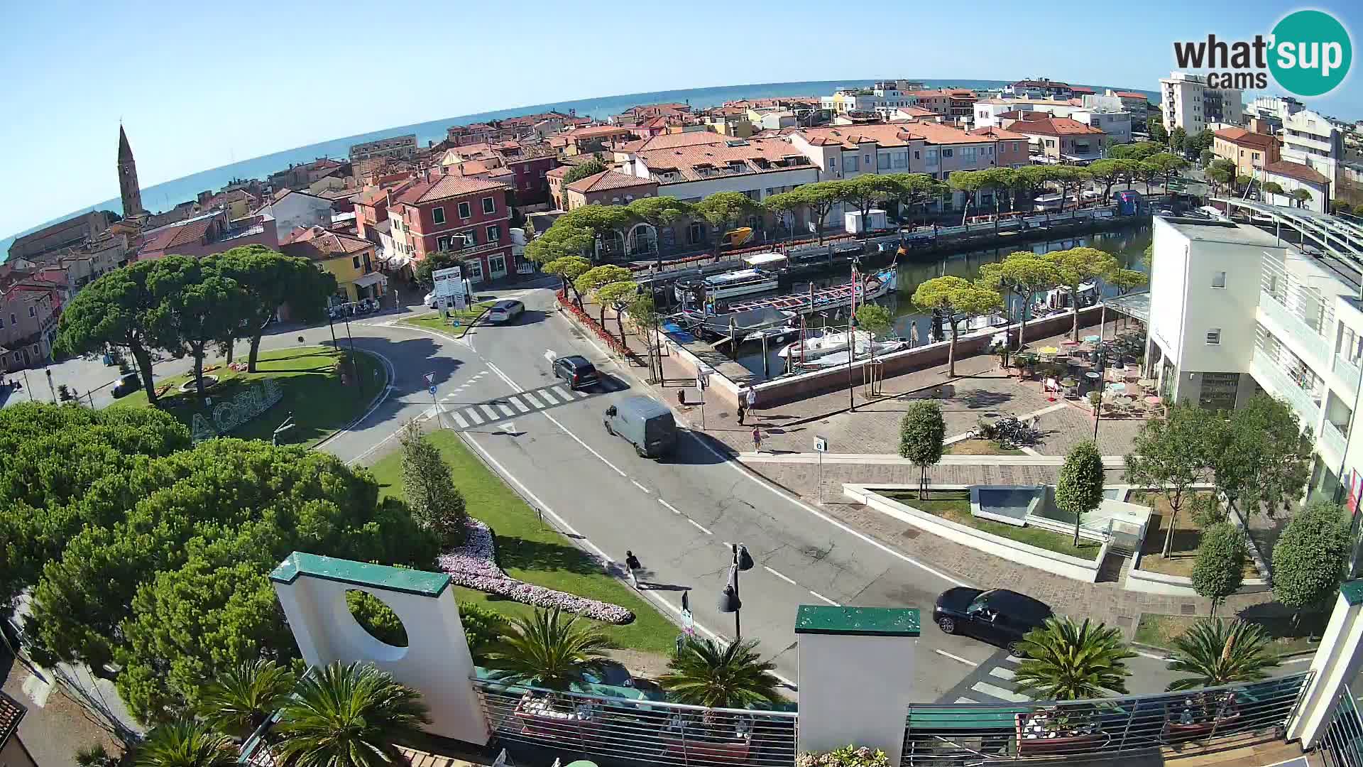 Pogled na Caorle v živo – Hotel Cleofe