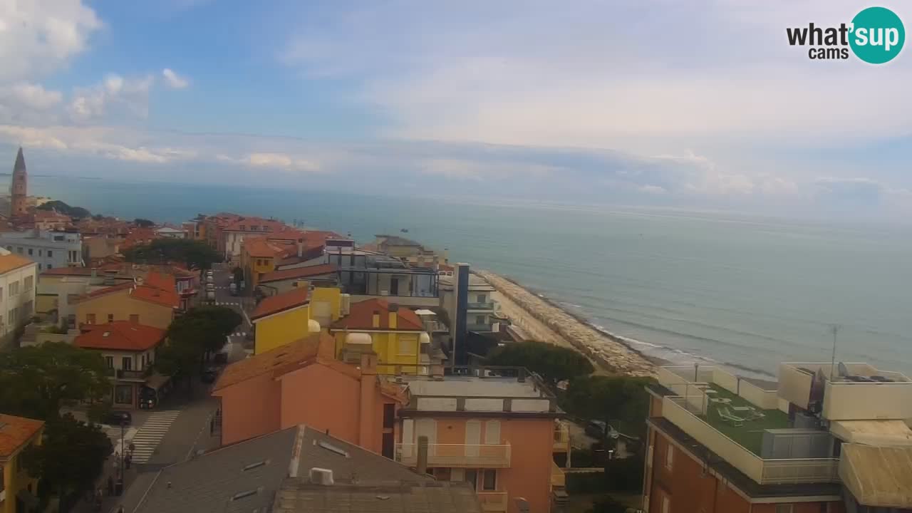 Webcam Caorle – Spiaggia Ponente west – Hotel Marco Polo