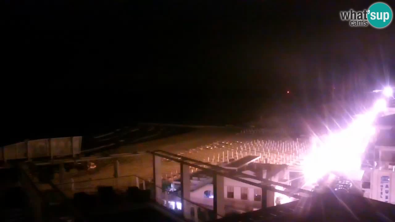 Webcam Caorle – Spiaggia Ponente west – Hotel Marco Polo