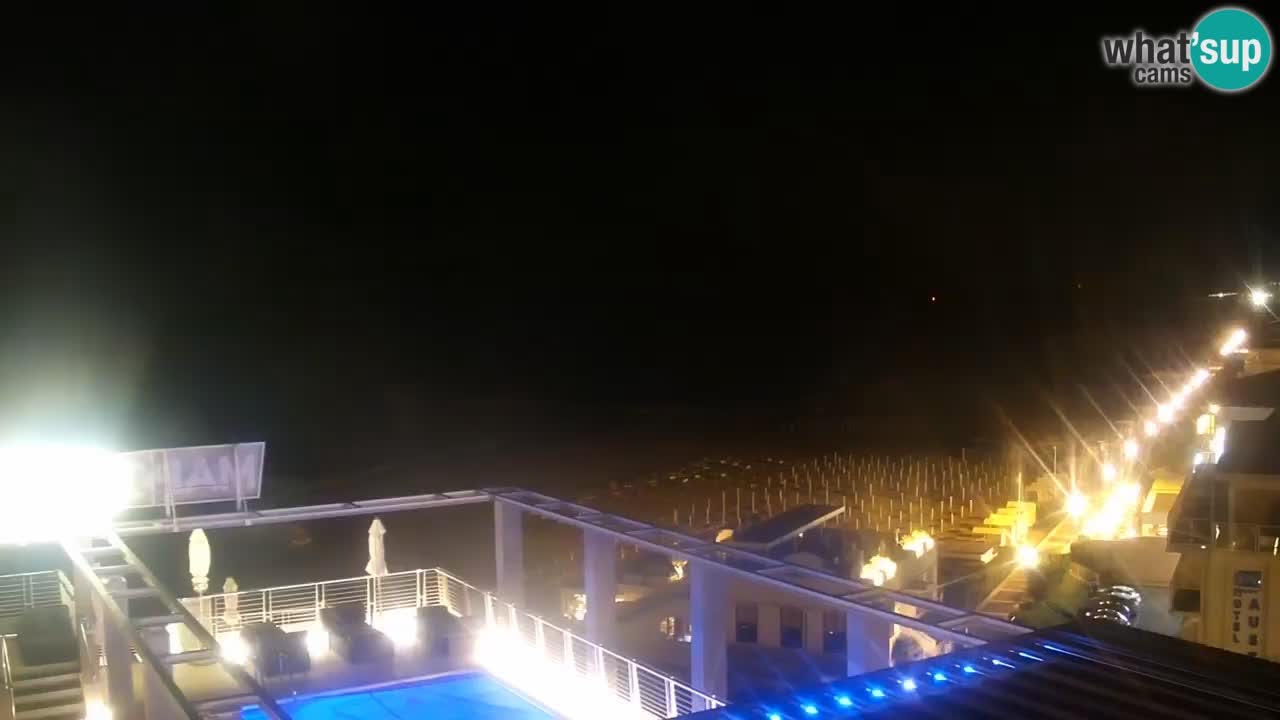 Webcam Caorle – Plage Ponente west – Hotel Marco Polo