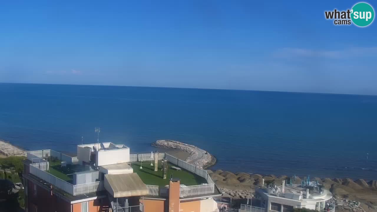 Webcam Caorle – Spiaggia Ponente west – Hotel Marco Polo