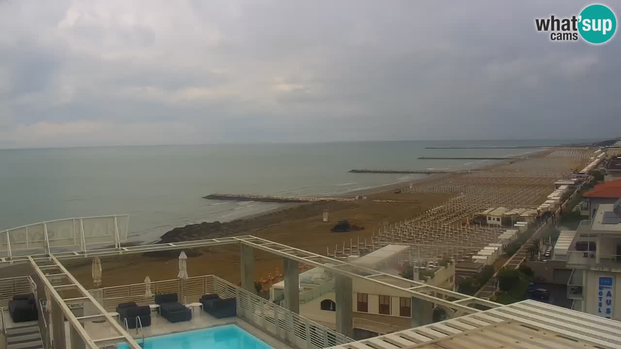 Webcam Spiaggia Ponente – Hotel Marco Polo – Caorle