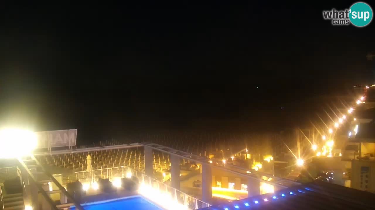 Webcam Caorle Ponente beach from Hotel Marco Polo