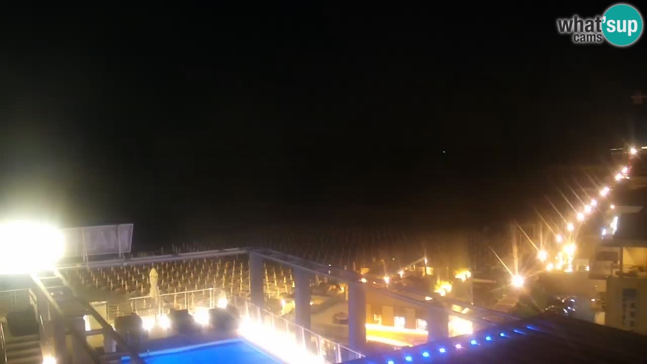 Webcam Caorle Ponente beach from Hotel Marco Polo