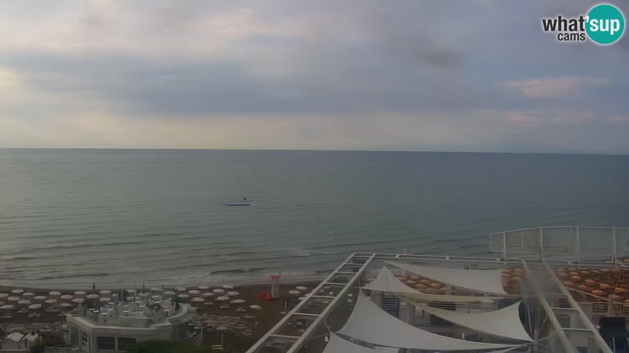 Webcam Caorle weststrand – Ponente Strand nach Hotel Marco Polo