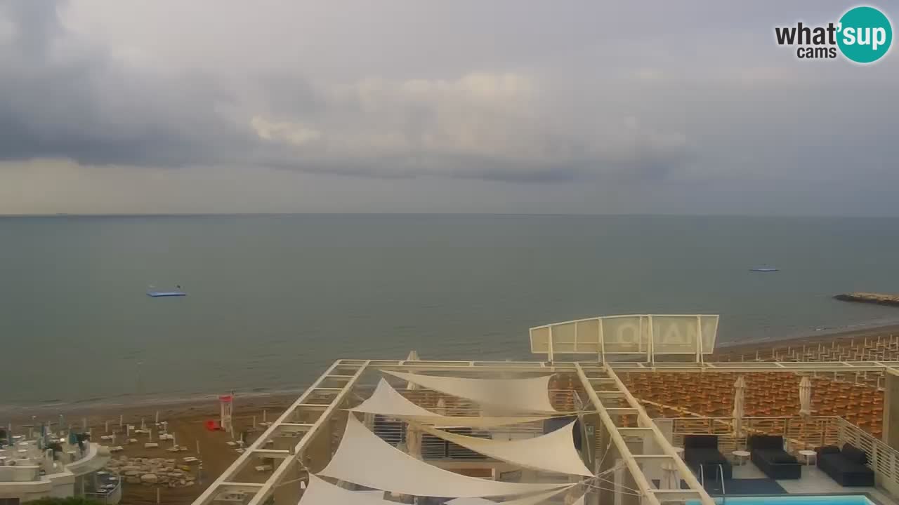 Webcam Caorle Ponente beach from Hotel Marco Polo