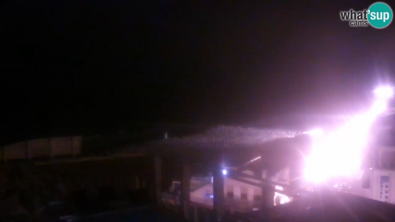 Webcam Caorle Ponente beach from Hotel Marco Polo