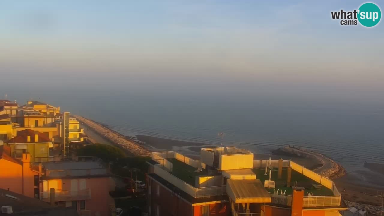 Webcam Caorle weststrand – Ponente Strand nach Hotel Marco Polo