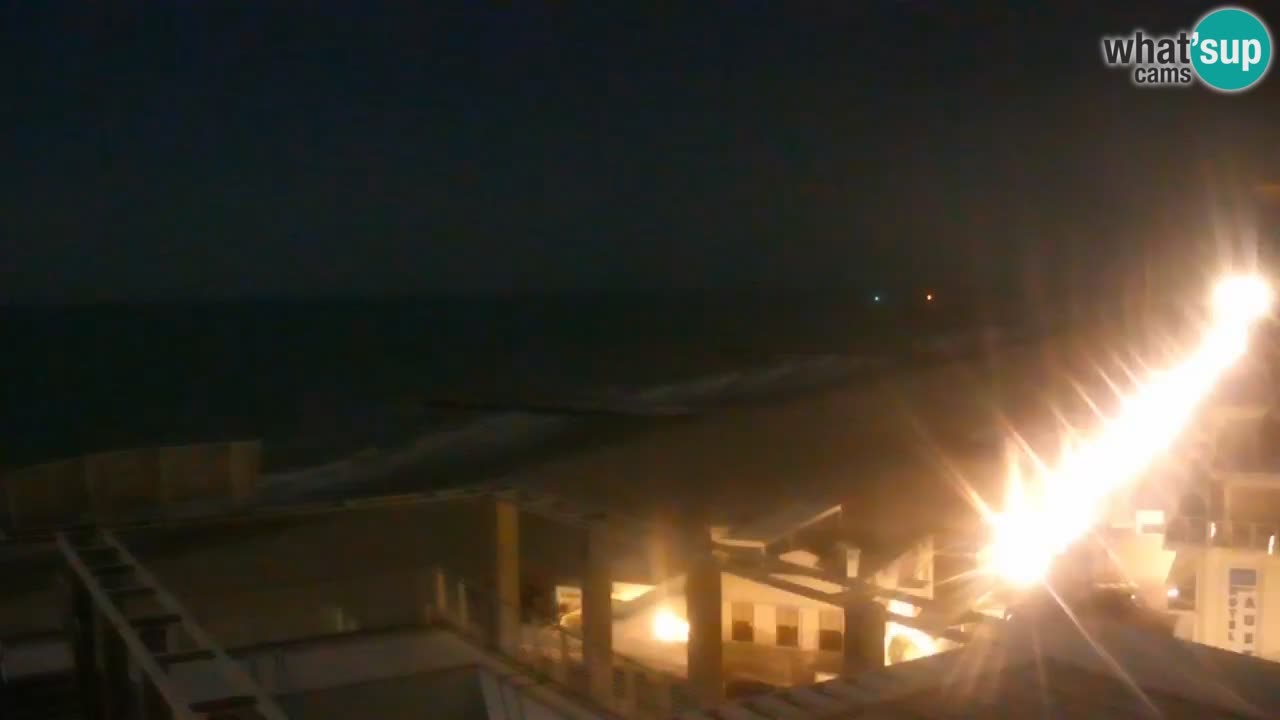 Webcam Caorle Ponente beach from Hotel Marco Polo