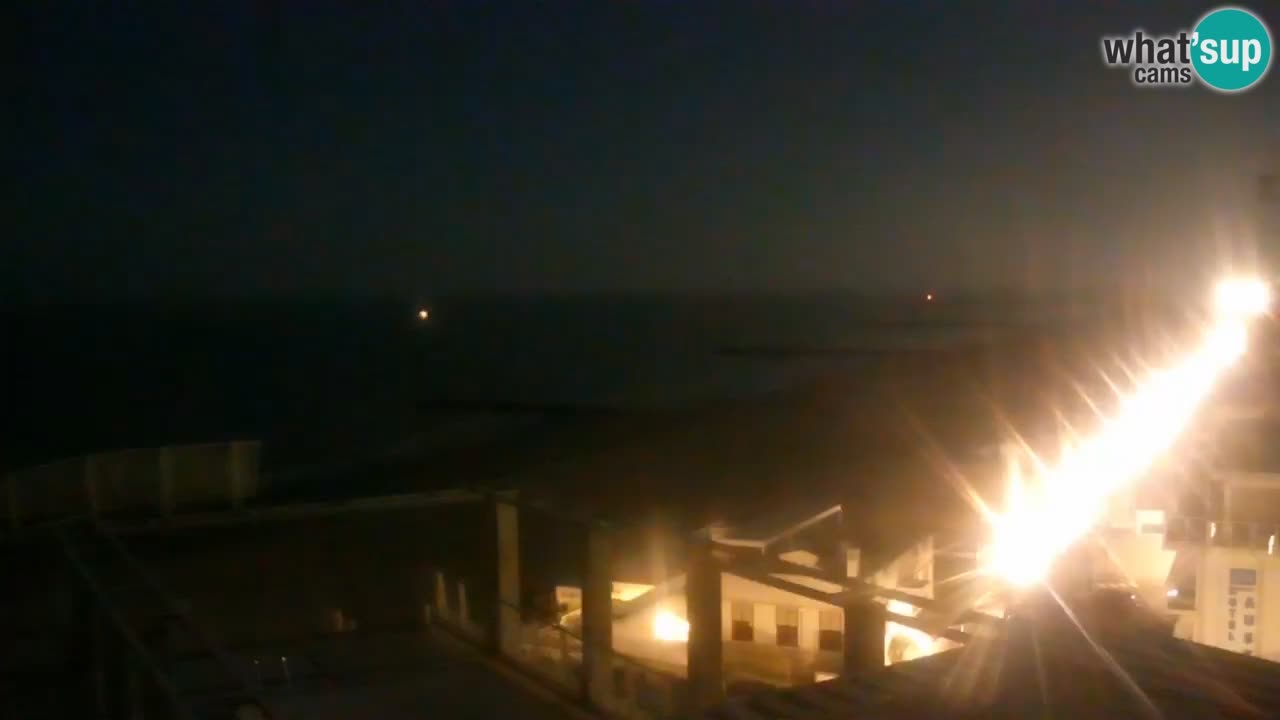 Webcam Caorle weststrand – Ponente Strand nach Hotel Marco Polo