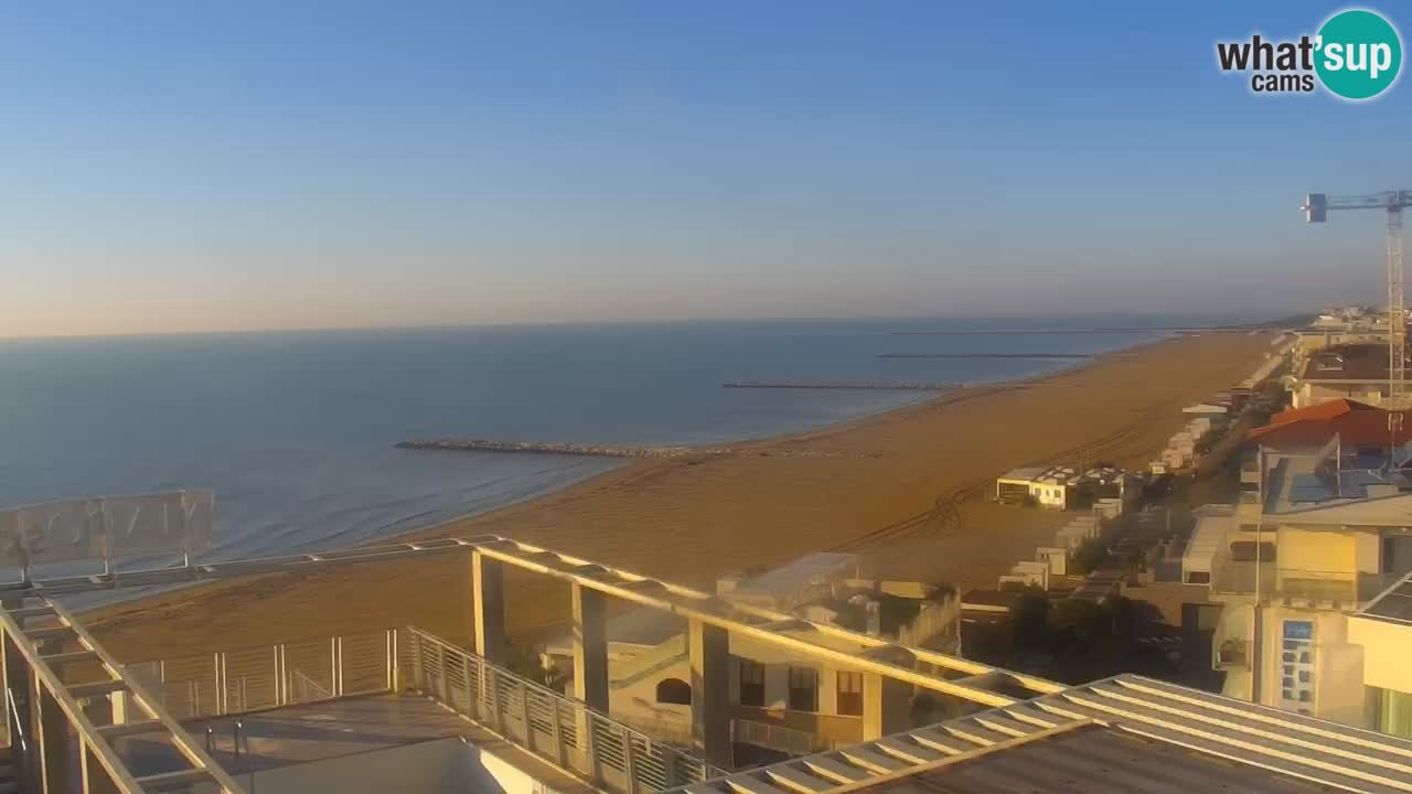 Webcam Caorle weststrand – Ponente Strand nach Hotel Marco Polo