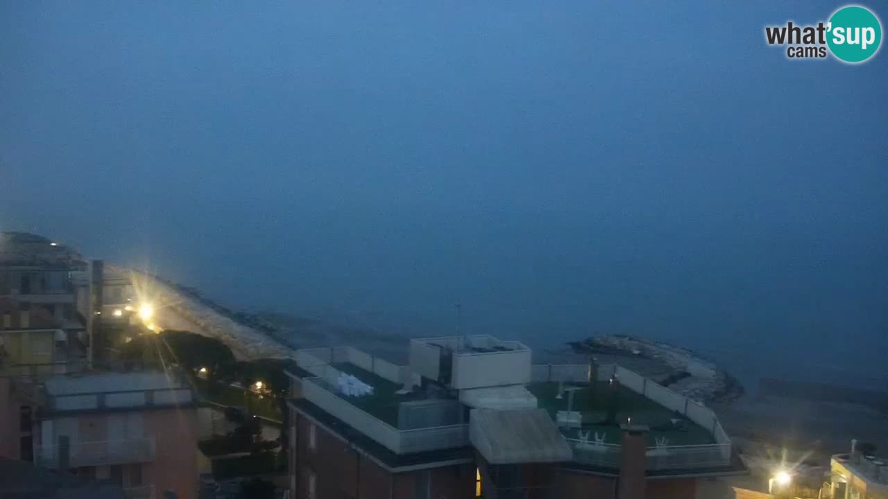 Webcam Caorle Ponente beach from Hotel Marco Polo