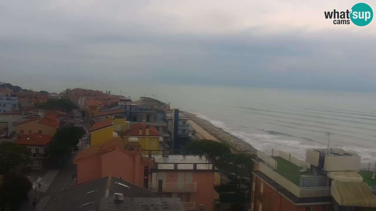 Webcam Caorle weststrand – Ponente Strand nach Hotel Marco Polo