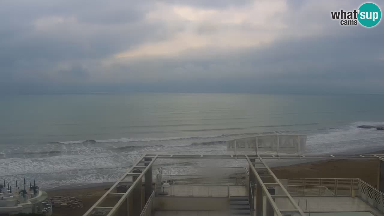 Webcam Caorle weststrand – Ponente Strand nach Hotel Marco Polo