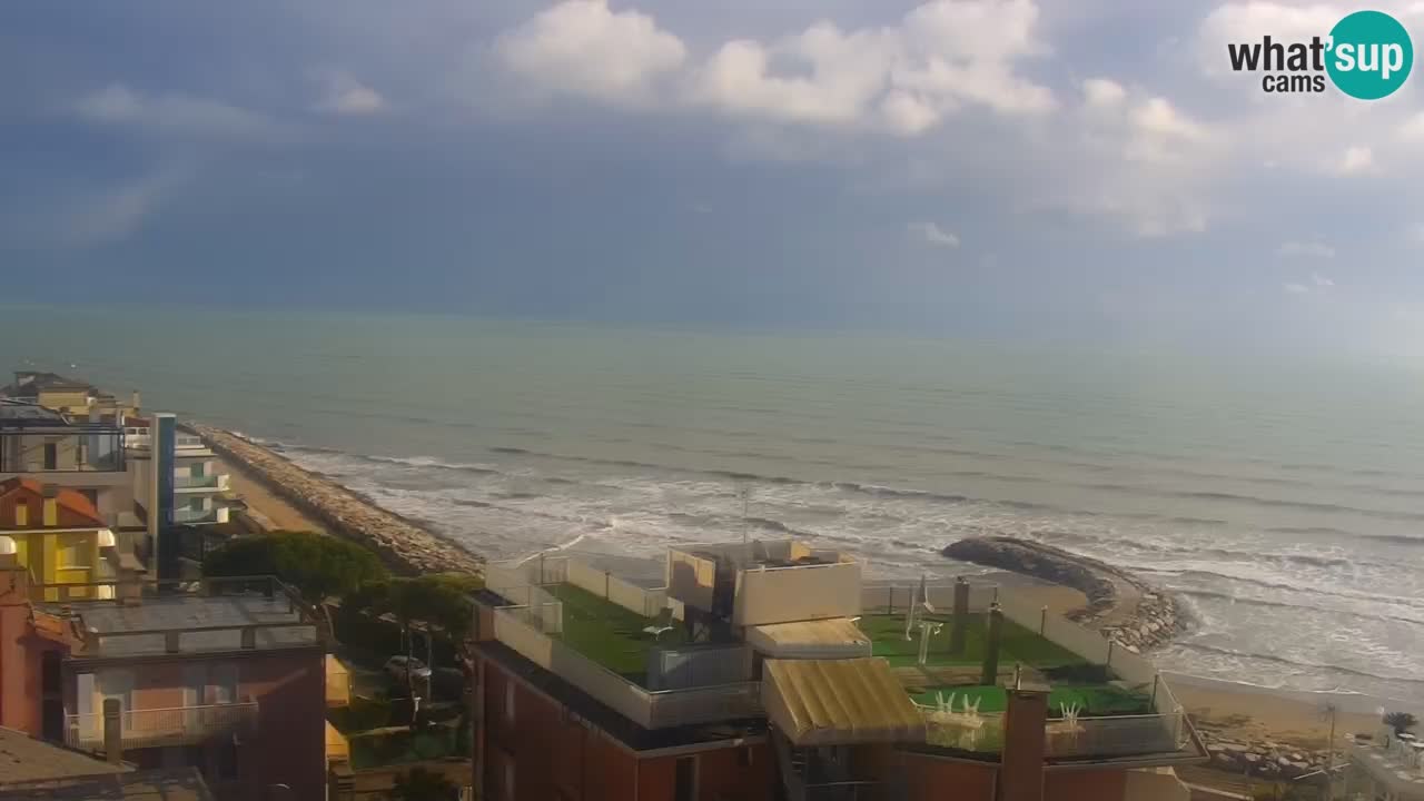 Webcam Caorle weststrand – Ponente Strand nach Hotel Marco Polo