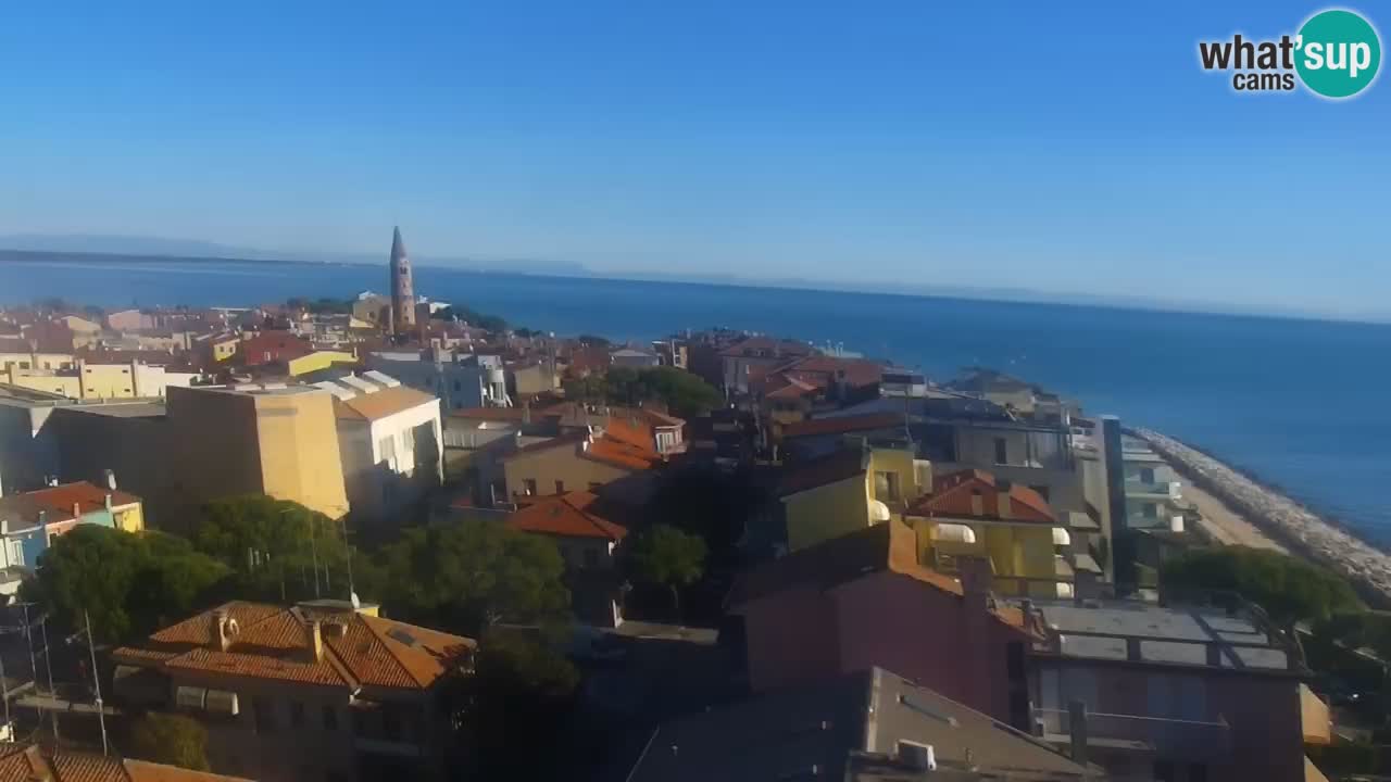 Webcam Caorle weststrand – Ponente Strand nach Hotel Marco Polo