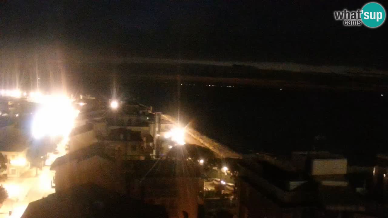 Webcam Caorle Ponente beach from Hotel Marco Polo