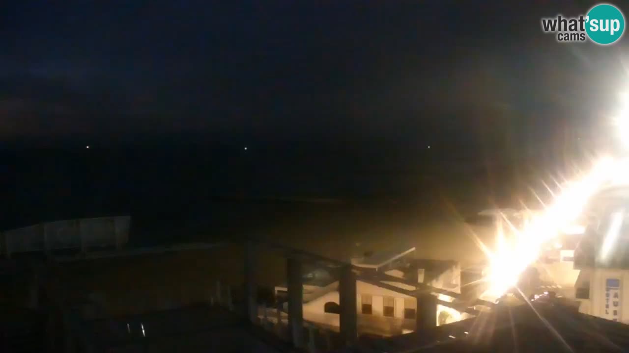 Webcam Caorle Ponente beach from Hotel Marco Polo