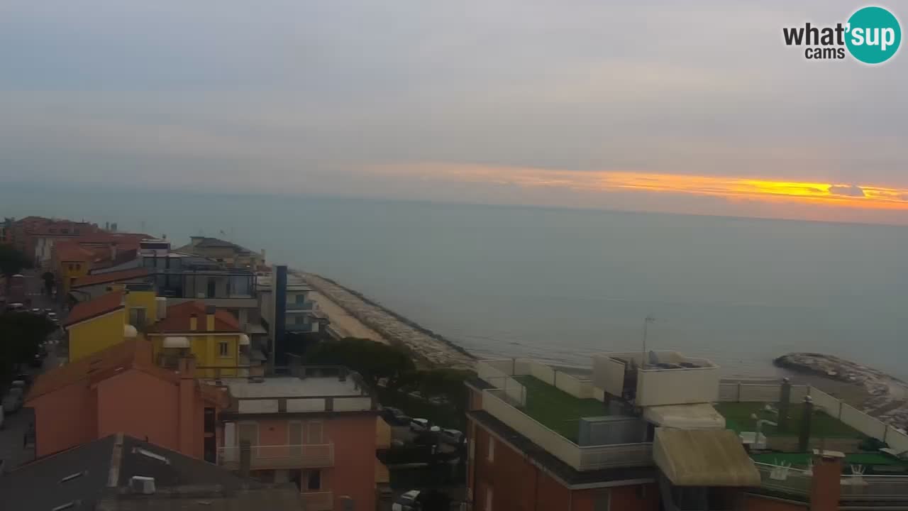 Webcam Caorle weststrand – Ponente Strand nach Hotel Marco Polo