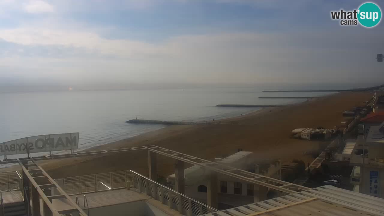 Webcam Caorle weststrand – Ponente Strand nach Hotel Marco Polo