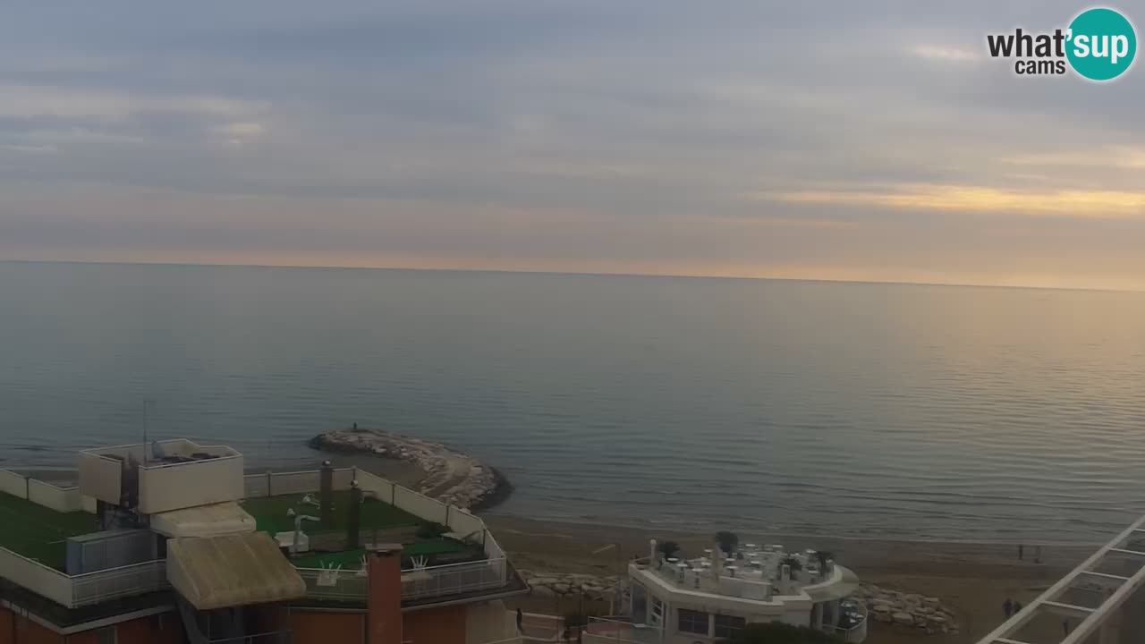 Webcam Caorle weststrand – Ponente Strand nach Hotel Marco Polo