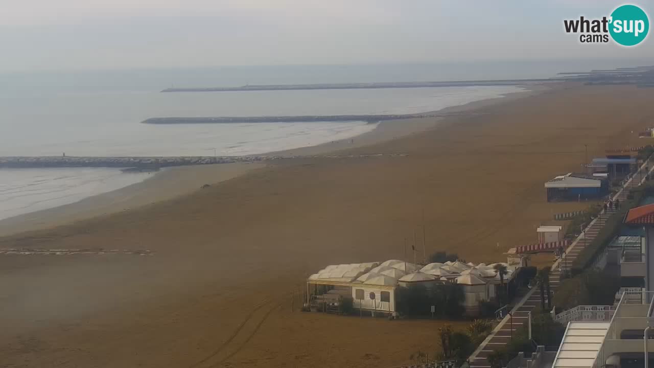 Webcam Caorle weststrand – Ponente Strand nach Hotel Marco Polo