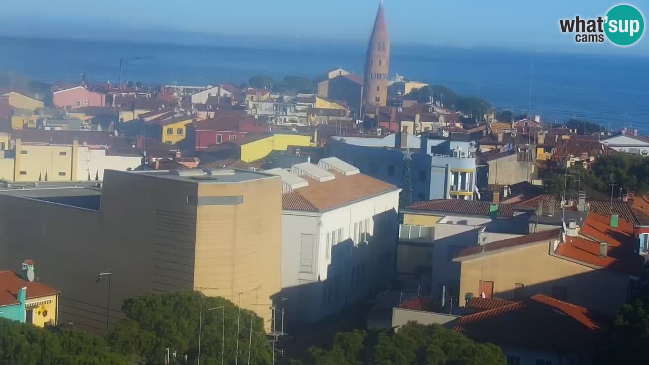 Caorle webcam Ponente beach from hotel Marco Polo