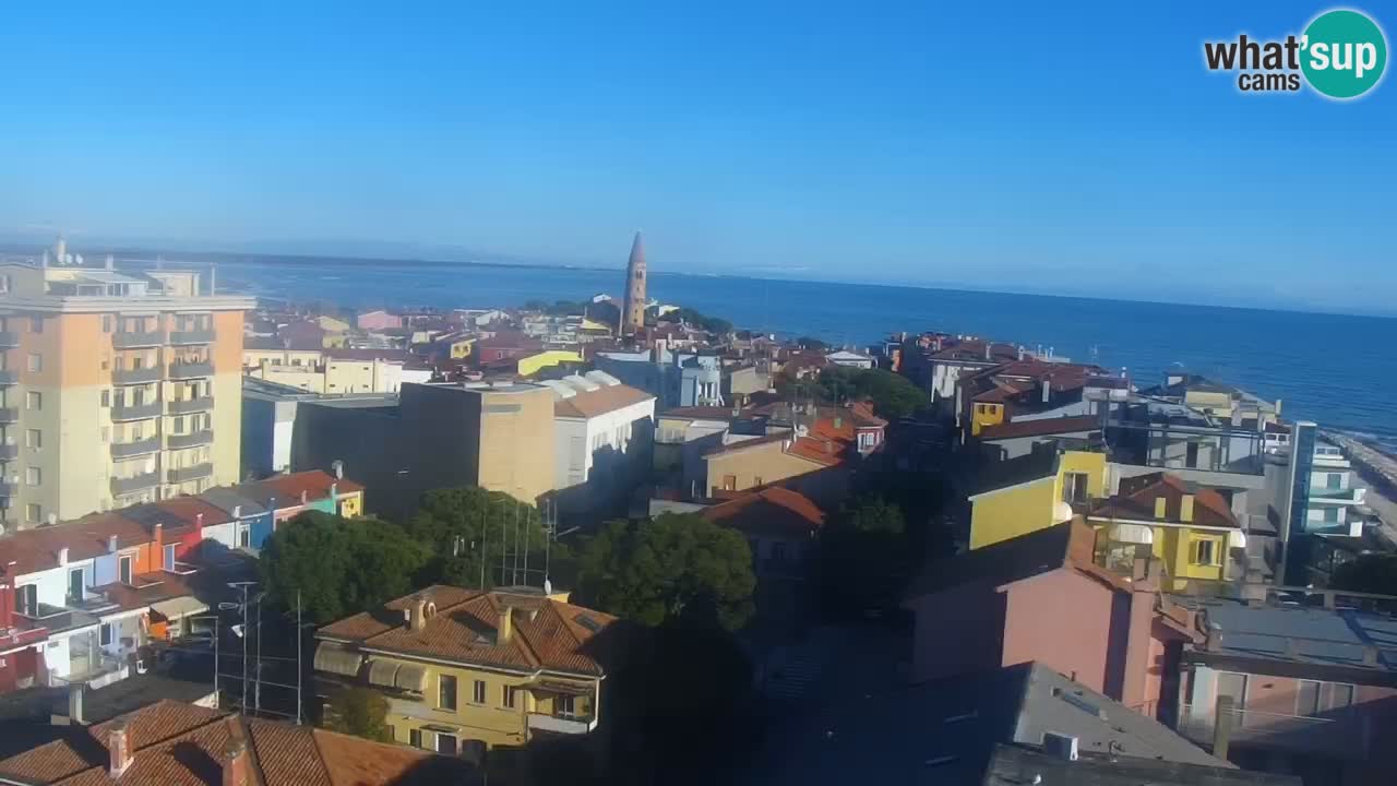 Webcam Caorle Ponente beach from Hotel Marco Polo