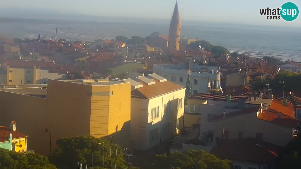 Caorle webcam Ponente beach from hotel Marco Polo