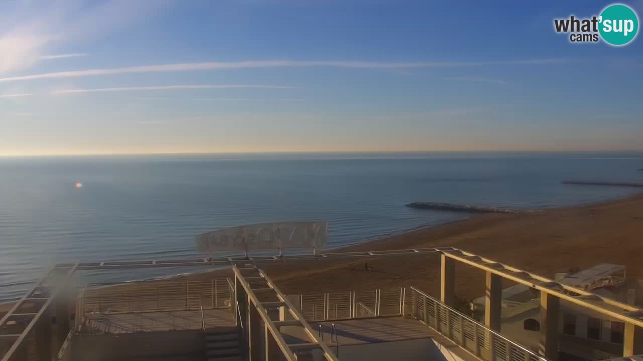 Webcam Caorle weststrand – Ponente Strand nach Hotel Marco Polo