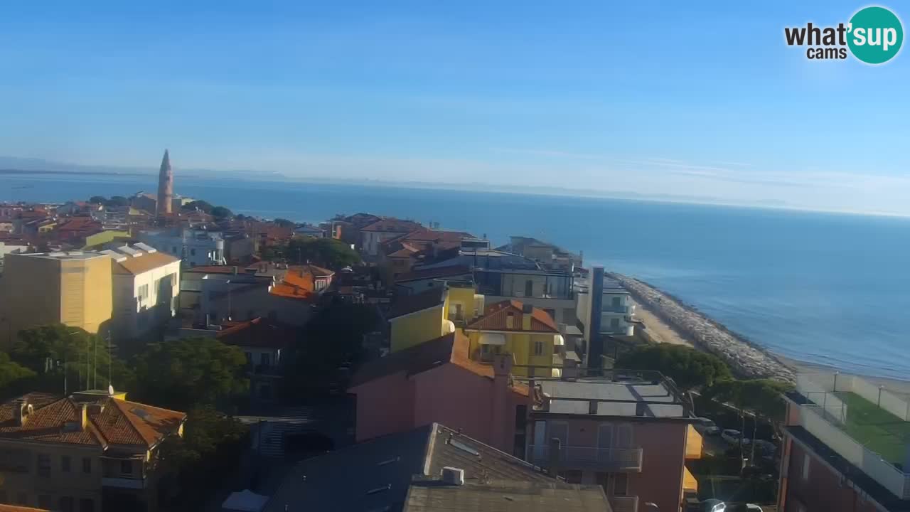 Webcam Caorle Ponente beach from Hotel Marco Polo