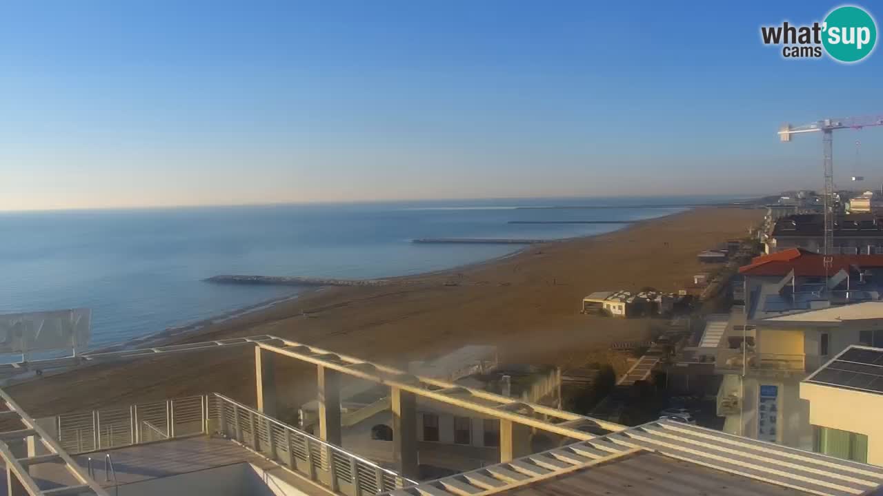 Webcam Caorle weststrand – Ponente Strand nach Hotel Marco Polo