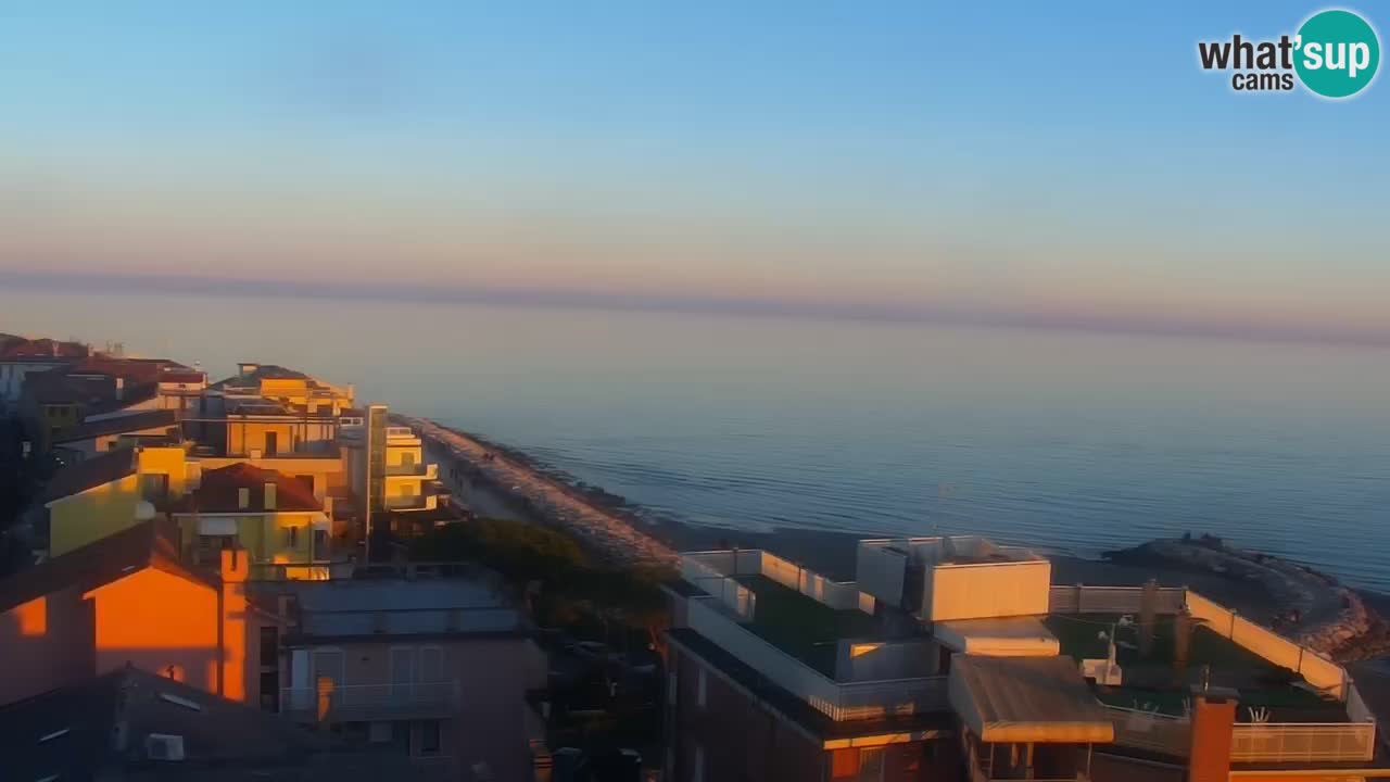 Webcam Caorle weststrand – Ponente Strand nach Hotel Marco Polo